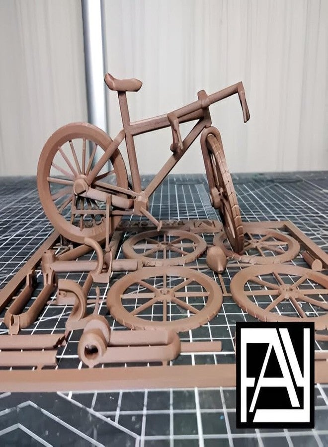 3D CRAFT Decorative Plastic Bicycle Model,Puzzle, Multicolor - Image 3